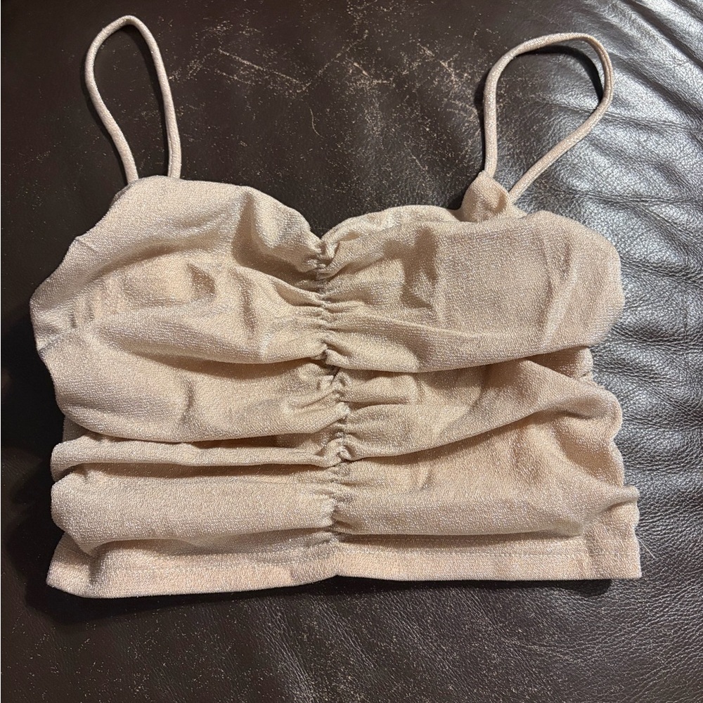 Princess Polly Beige Ruched Camisole
